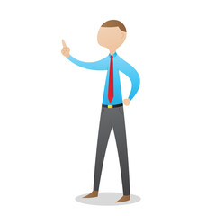 vector manager, simple illustration of a person in a shirt