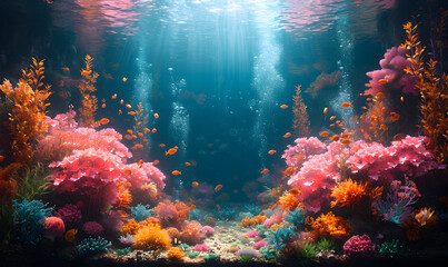Create enchanting backdrops with underwater themes and magical sea creatures