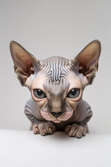 Sphynx cat isolated on white background