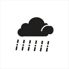 rainy vector icon line template