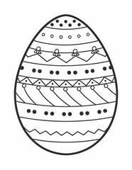 graphics coloring book for children, lbig Easter egg