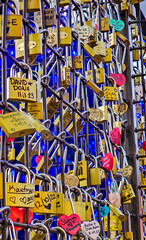 Love padlocks on Helen, GA