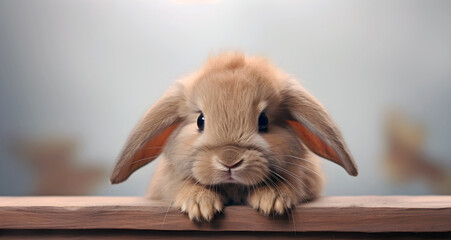 Unhappy bunny , ai generated.