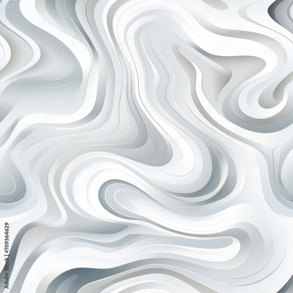 Poster abstract seamless pattern with wavy modern geometric overlap layers on white wall texture background