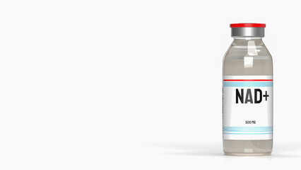 The Nicotinamide adenine dinucleotide (NAD+) for medical or sci concept 3d rendering.