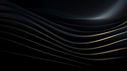 Abstract black wave texture pattern background with flowing curves and elegant design
