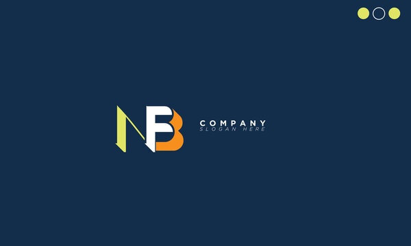 NFB Alphabet letters Initials Monogram logo 