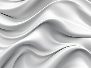 Obraz premium White Abstract Fabric Drip Swoosh Curve Background