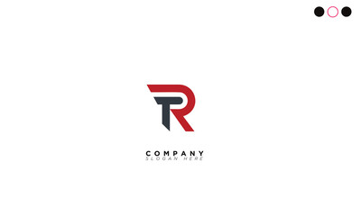 TR Alphabet letters Initials Monogram logo RT, T and R