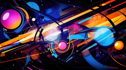 digital wallpaper futuristic background illustration space fi, modern vibrant, minimalistic geometric digital wallpaper futuristic background