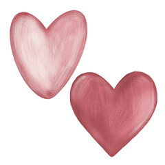heart isolated on white, valentines day