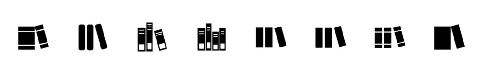 Library icon set. education icon vector