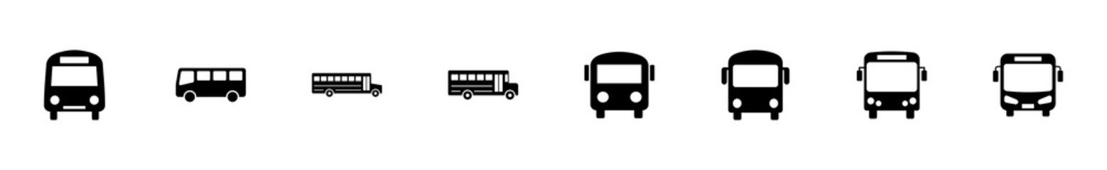 Bus icon set. bus vector icon