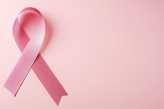PINK RIBBON, SYMBOL OF THE FIGHT AGAINST CANCER.