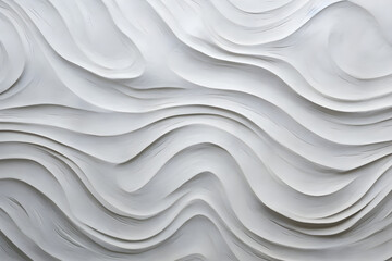 Fototapeta premium wavy textured white wall surface texture background