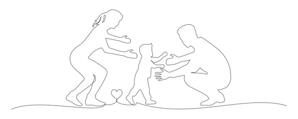 illustration of family vector 