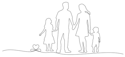Fototapeta na wymiar illustration of a family
