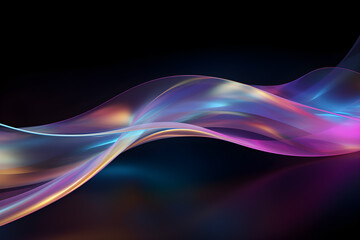 abstract iridescent wave background