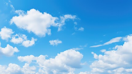 Naklejka na ściany i meble blue bright sky background illustration clouds sunny, clear vibrant, sunrise sunday blue bright sky background