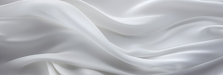 Obraz premium white satin fabric background banner