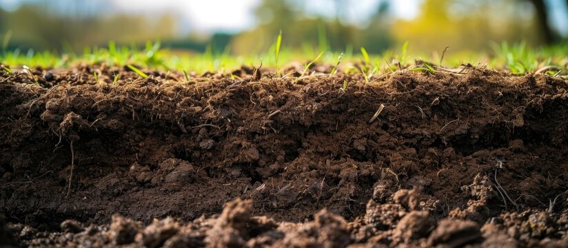Soil composition in rural Devon, England, UK.