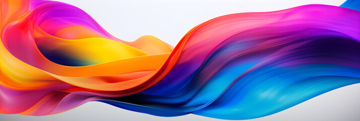 abstract flowing rainbow background