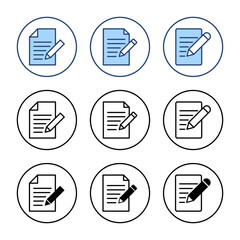 Note icon vector. notepad sign and symbol