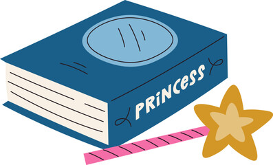 Book With Princess Magical Stick