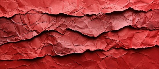 Red paper greeting card with natural textures.