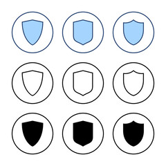 Shield icon vector. Protection icon. Security sign and symbol