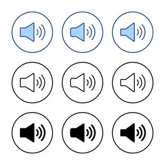 Speaker icon vector. volume sign and symbol. loudspeaker icon. sound symbol