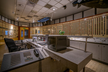 Old Abandoned Historic Industrial Power Plant in Silesia, Poland, Europe