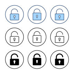 Unlock icon vector. Unlock sign and symbol. unlocked padlock icon