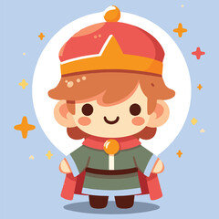 Free vector cute celebrate Epiphany Day cartoon flat isolated