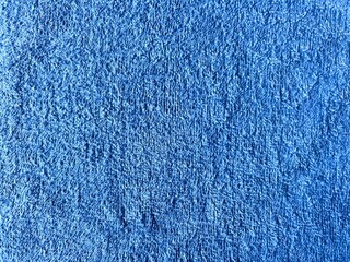 タオル生地のテクスチャ　青