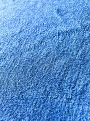 タオル生地のテクスチャ　青