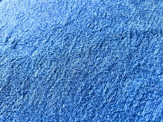 タオル生地のテクスチャ　青