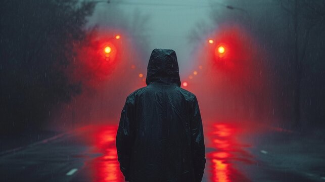 The mysterious man in the hood