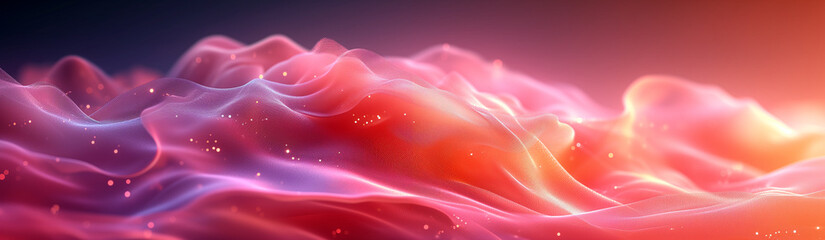Abstract Colorful Waves Wallpaper Banner