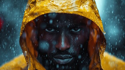 The mysterious man in the hood - obrazy, fototapety, plakaty
