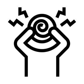 Icono de desorientado. Persona desesperada. Ilustraci&oacute;n vectorial