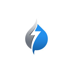 lightning drop logo