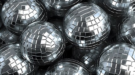 seamless pattern, close up on a shinning disco ball, macro photography, realistic, photography, highly detailed, wallpaper - obrazy, fototapety, plakaty