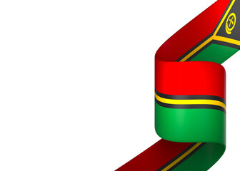 Vanuatu flag element design national independence day banner ribbon png

