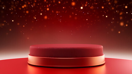 Modern round product advertising podium, booth, stage, product background, promotional event background