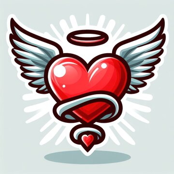 heart with wings