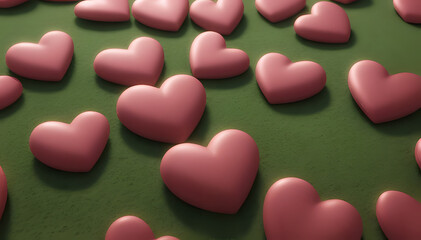 Obraz premium valentine hearts background