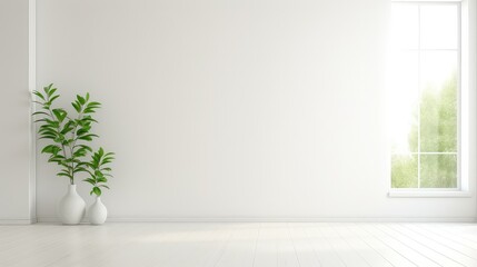 minimalist white interior background illustration clean modern, neutral bright, simple elegant minimalist white interior background