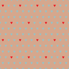 Seamless red hearts pattern background for wallpaper , background, print ,wallpaper