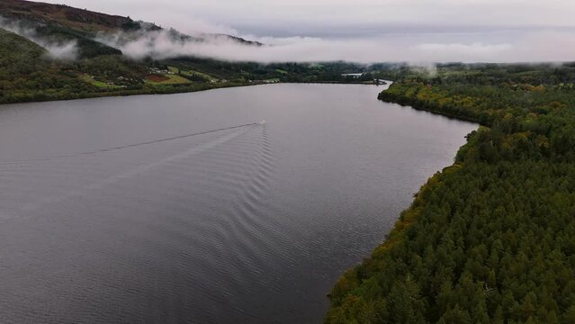 Loch Ness Scotland Aerial view
